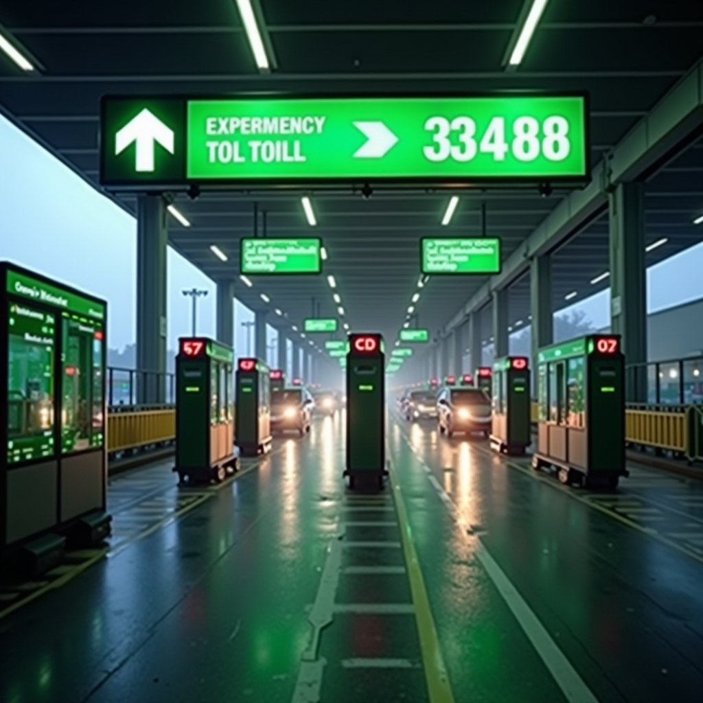 M50 Toll Flow - Electronic toll collection system for M50 motorway in Ireland, featuring emerald green branding with modern corporate design